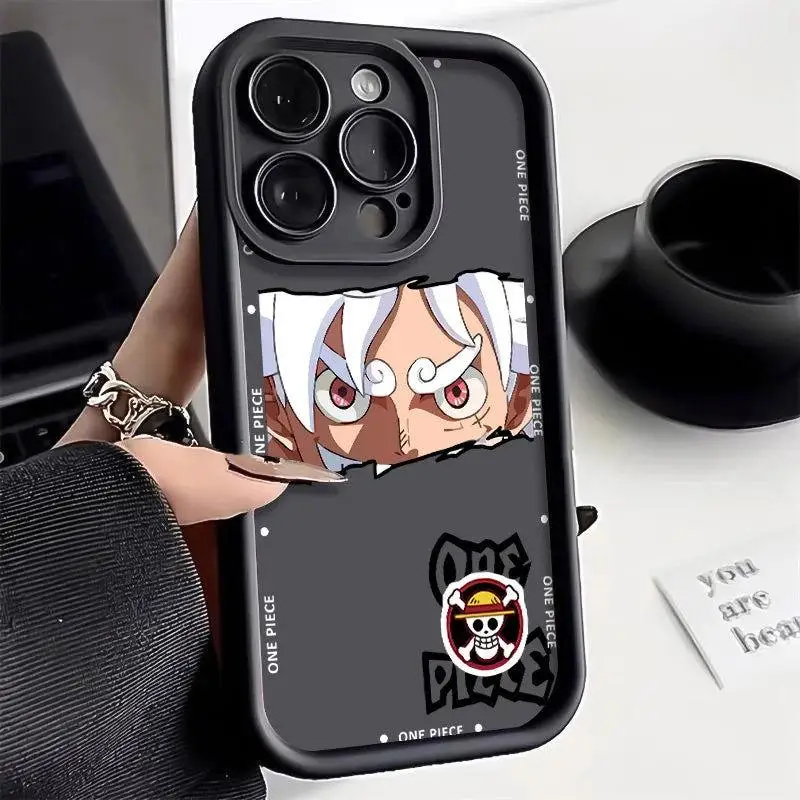 One Piece Gear 5 Luffy Nika Silicone Phone Case For iPhone