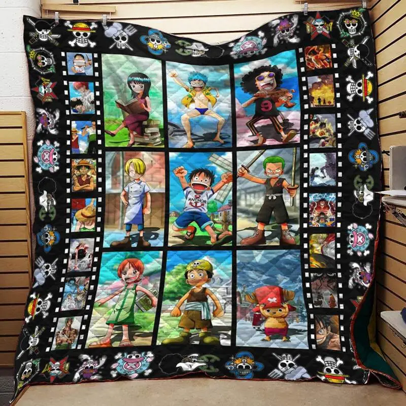 One Piece Kid Strawhat For Fans Anime Quilt Blanket