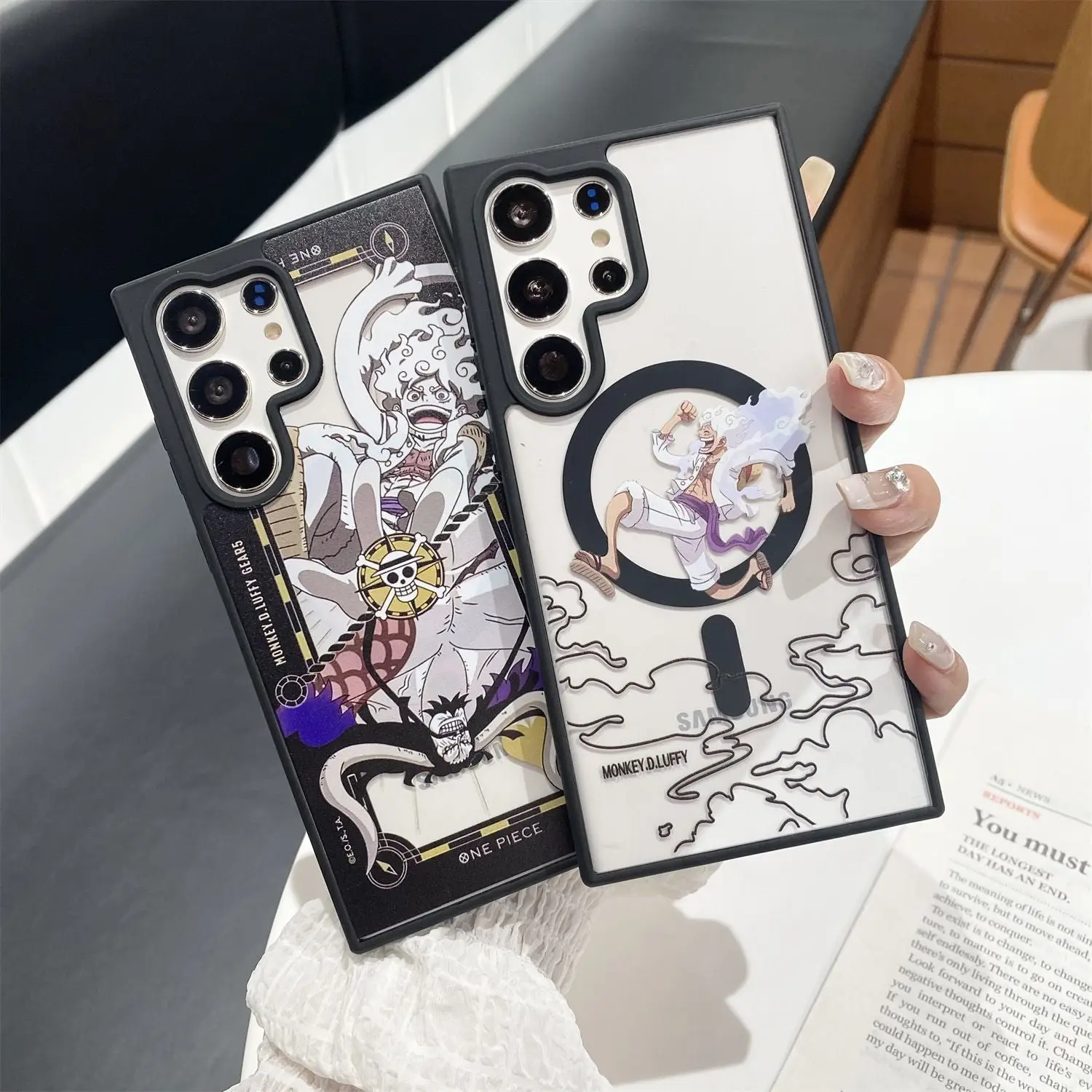 One Piece Luffy Magnetic Samsung Phone Case Skin