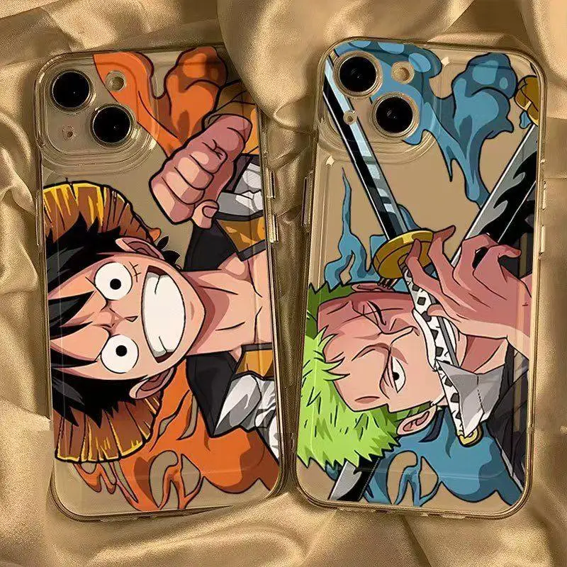 ONE PIECE Luffy Roronoa Zoro Clear Phone Case