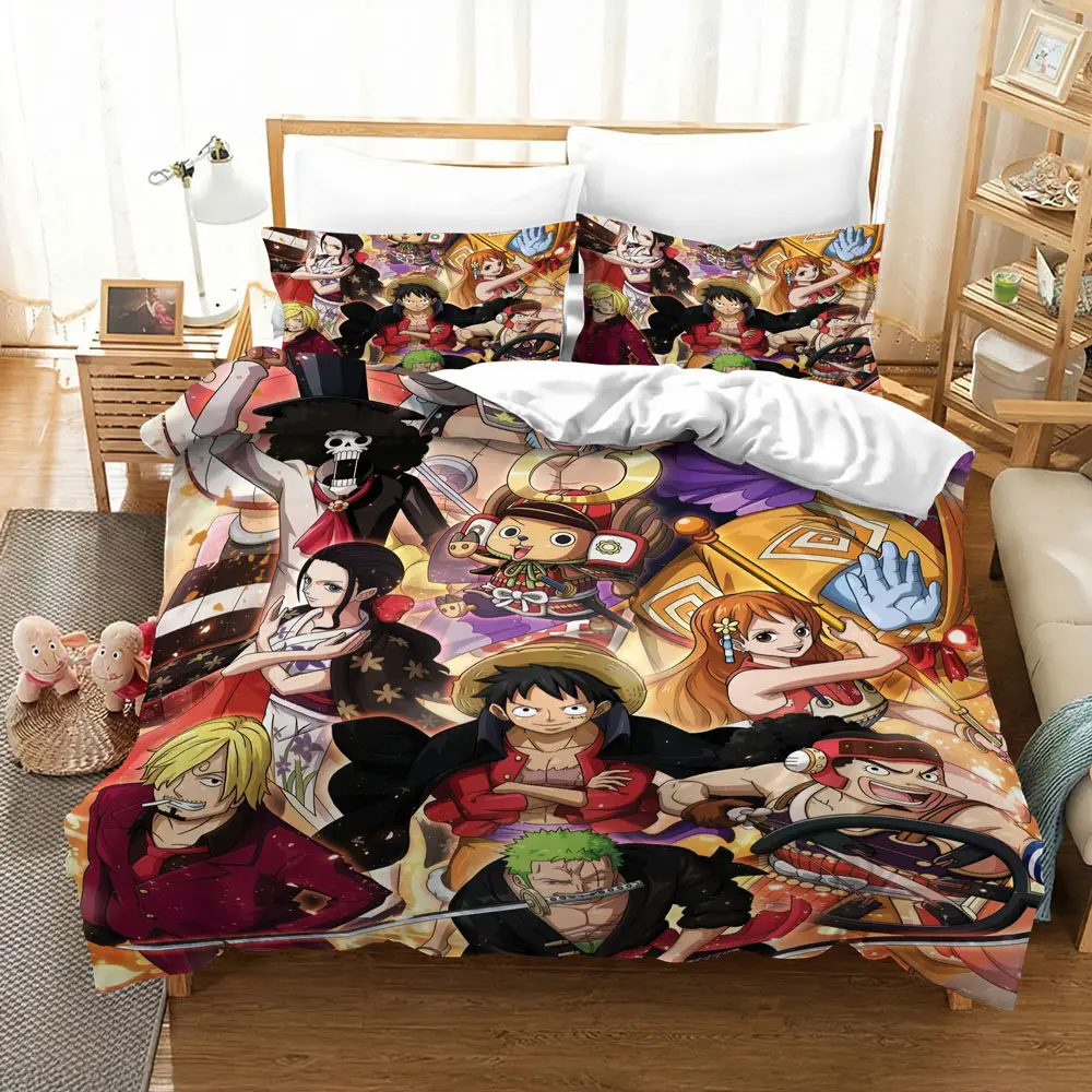 One Piece Pirate Crew All Characters Anime Bedding Set