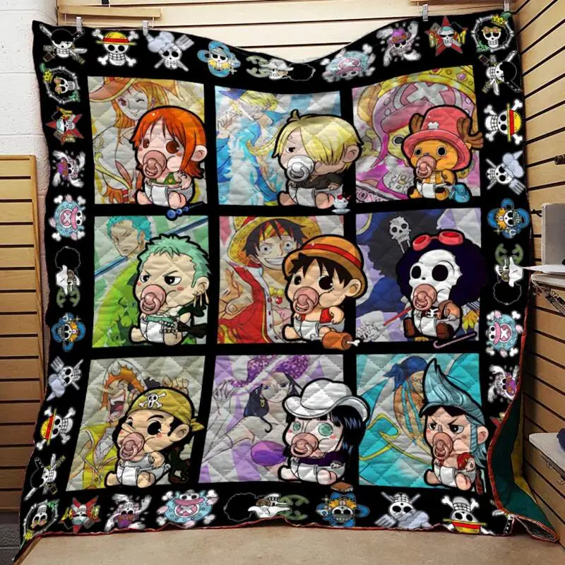One Piece Strawhat Babies For Fans Anime Quilt Blanket