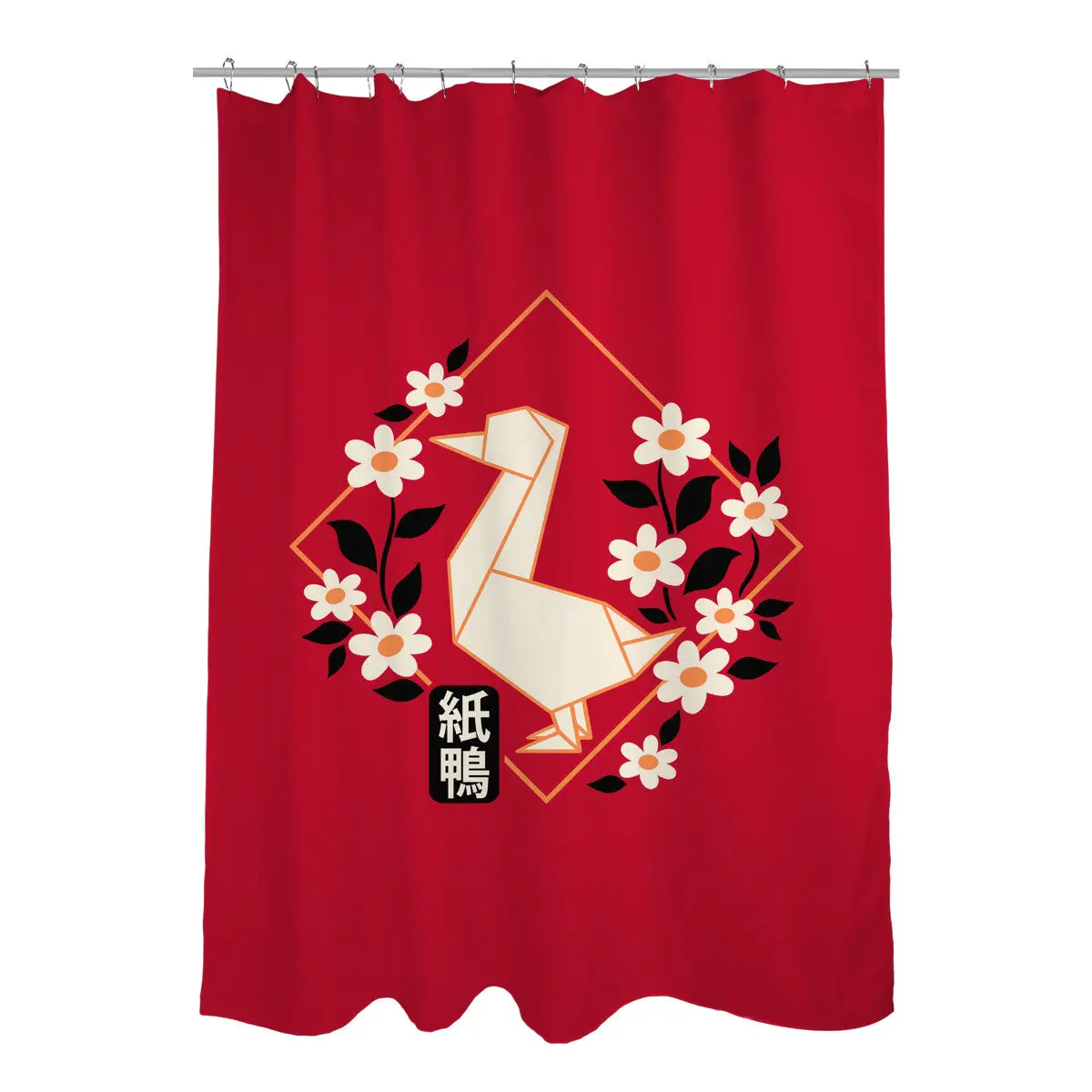 Origami Duck Shower Curtains