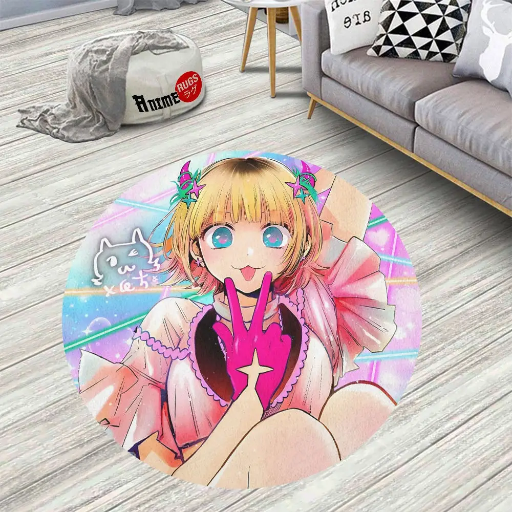 Oshi no Ko MEM-cho Round Rug Custom Circle Carpet