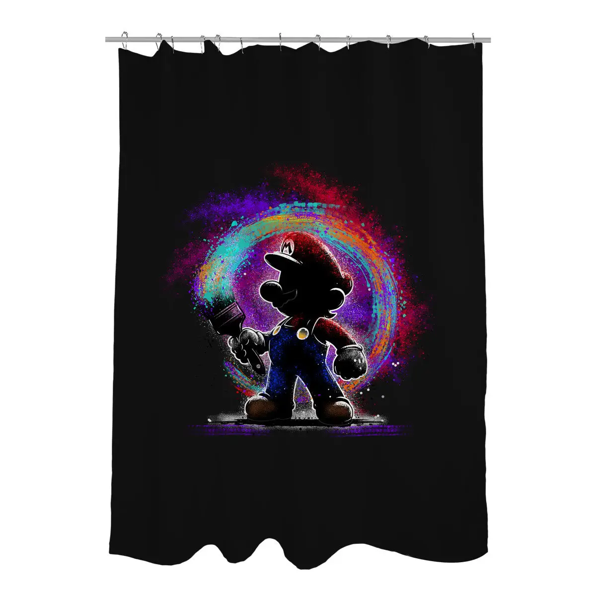 Painting Galaxies Shower Curtains