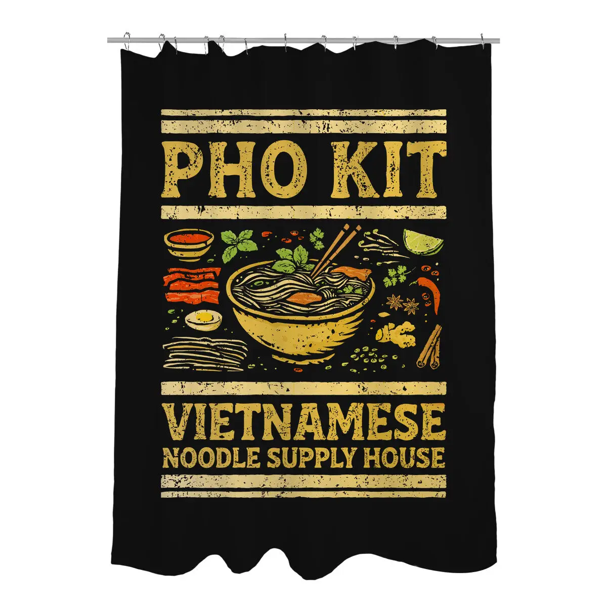 Pho Kit Shower Curtains