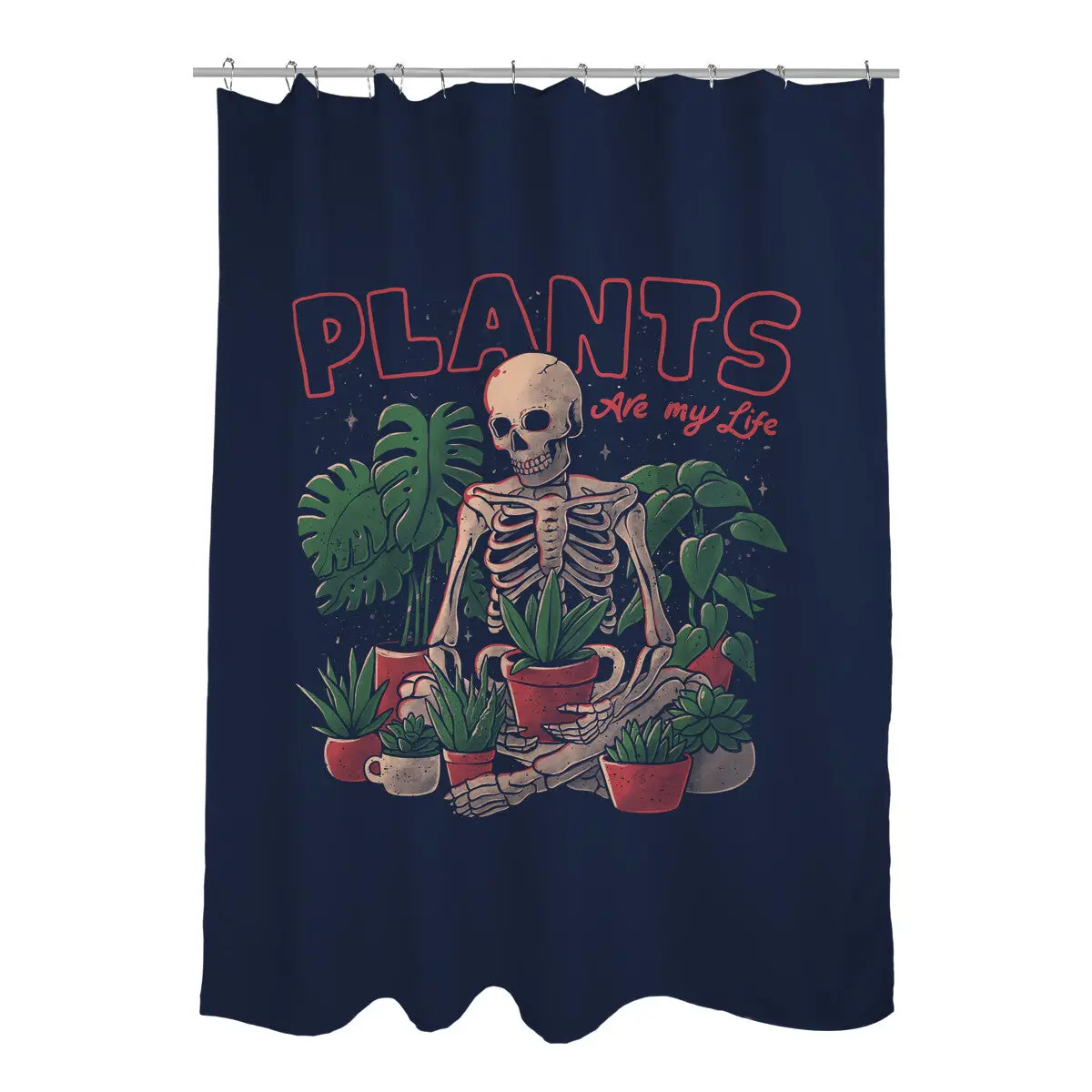 Plants Are My Life Shower Curtains