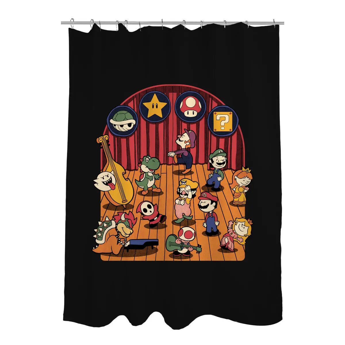 Plumber Game Dance Shower Curtains