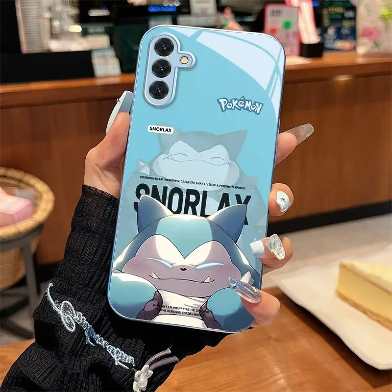 Pokémon Full-wrap Tempered Glass Hard Phone Case for Samsung