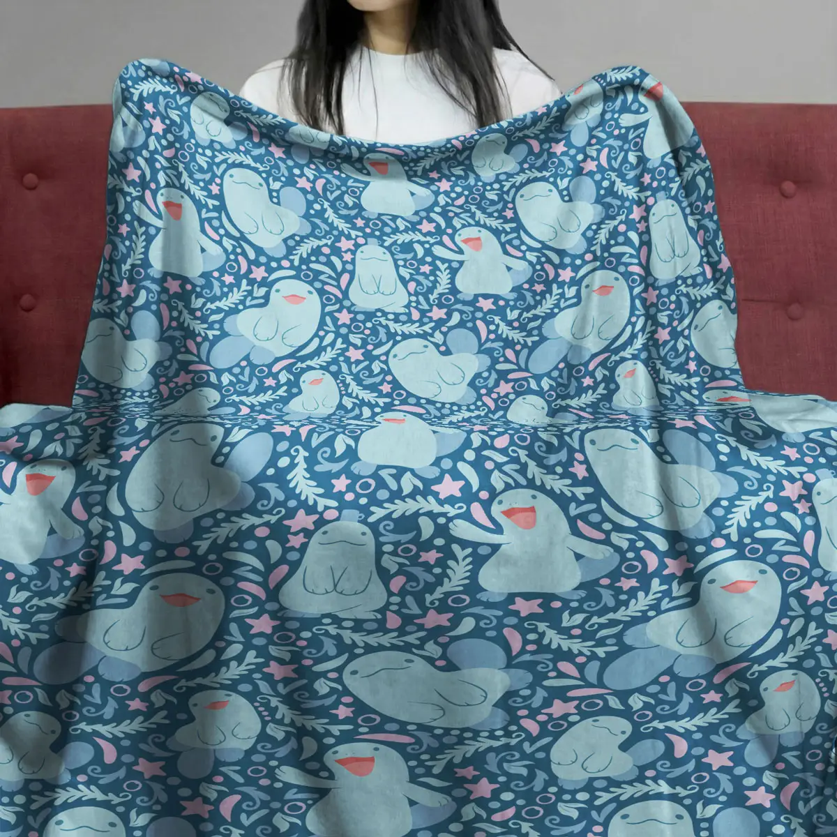 Pokémon Quagsire Character Pattern Deep Blue Quilt Blanket - Anime Comforts – Cozy Anime Bedding, Blankets & Home Essentials