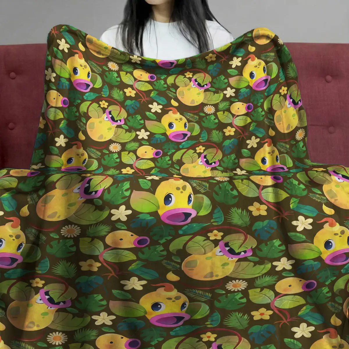 Pokemon Bellsprout Forest Pattern Cozy Quilt Blanket - Anime Comforts – Cozy Anime Bedding, Blankets & Home Essentials