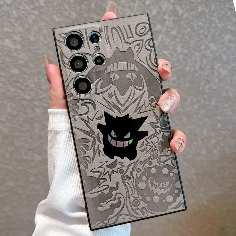 Pokemon Gengar 3D Relief Holographic Matte Magsafe Case for Samsung Phones