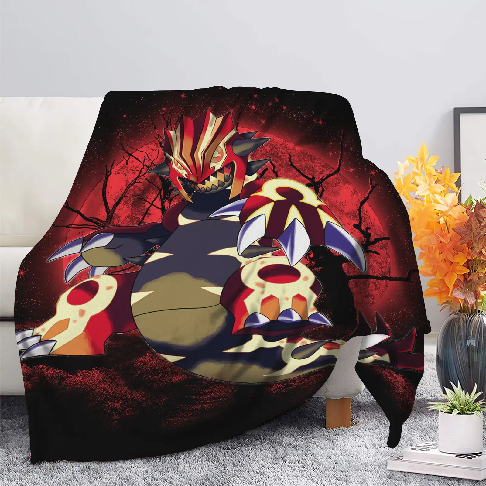 Pokemon Mega Groudon Moonlight Blanket