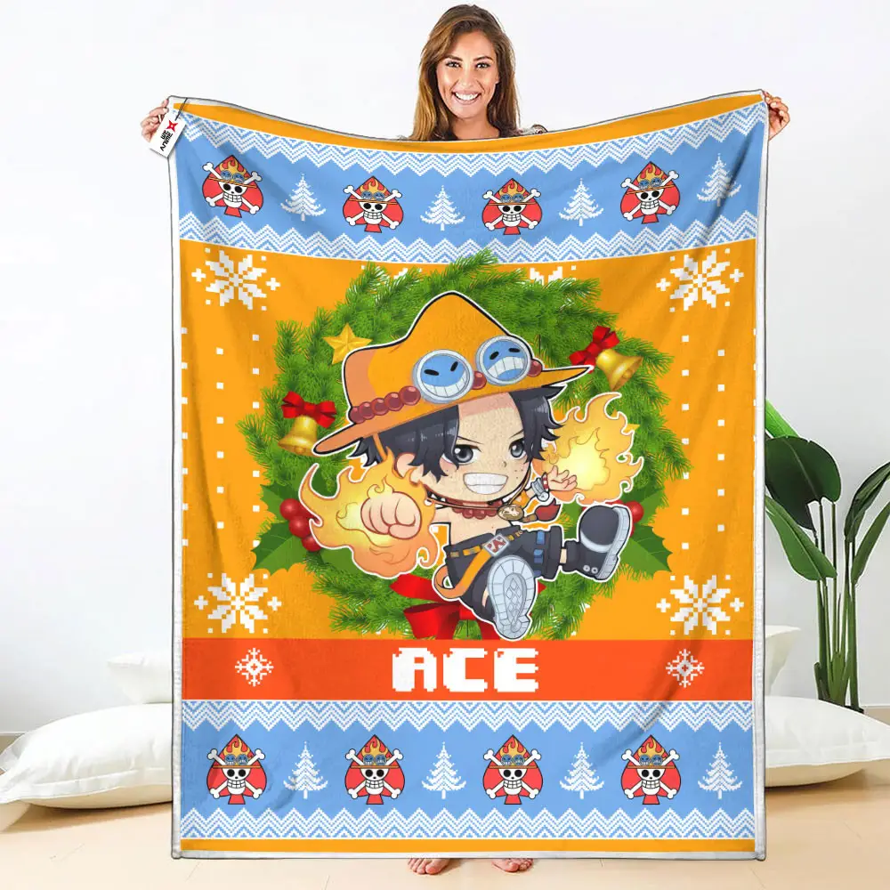 Portgas D. Ace Blanket Custom Anime
