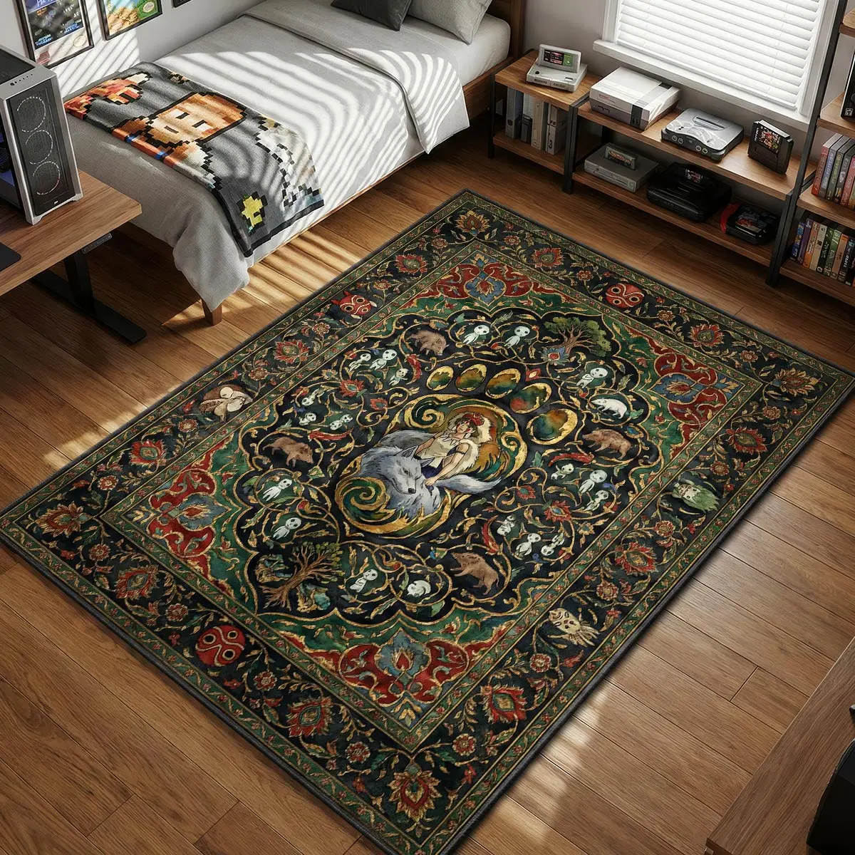 Princess Mononoke Wolf Paw Rug - Ghibli Chair Mat