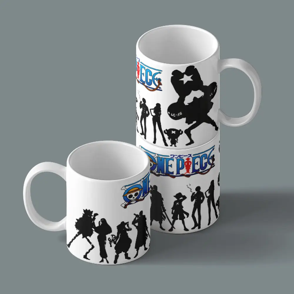 Printed Coffee/Milk Mugs, 325ml - One Piece Classic Anime Coffee Mug
