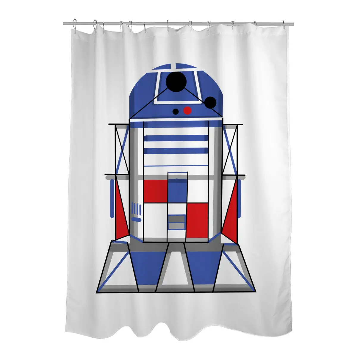 R2 Abstract Shower Curtains