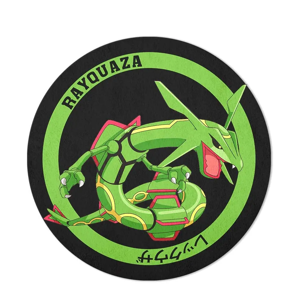 Rayquaza Shaped Rug Custom Anime Room Decor