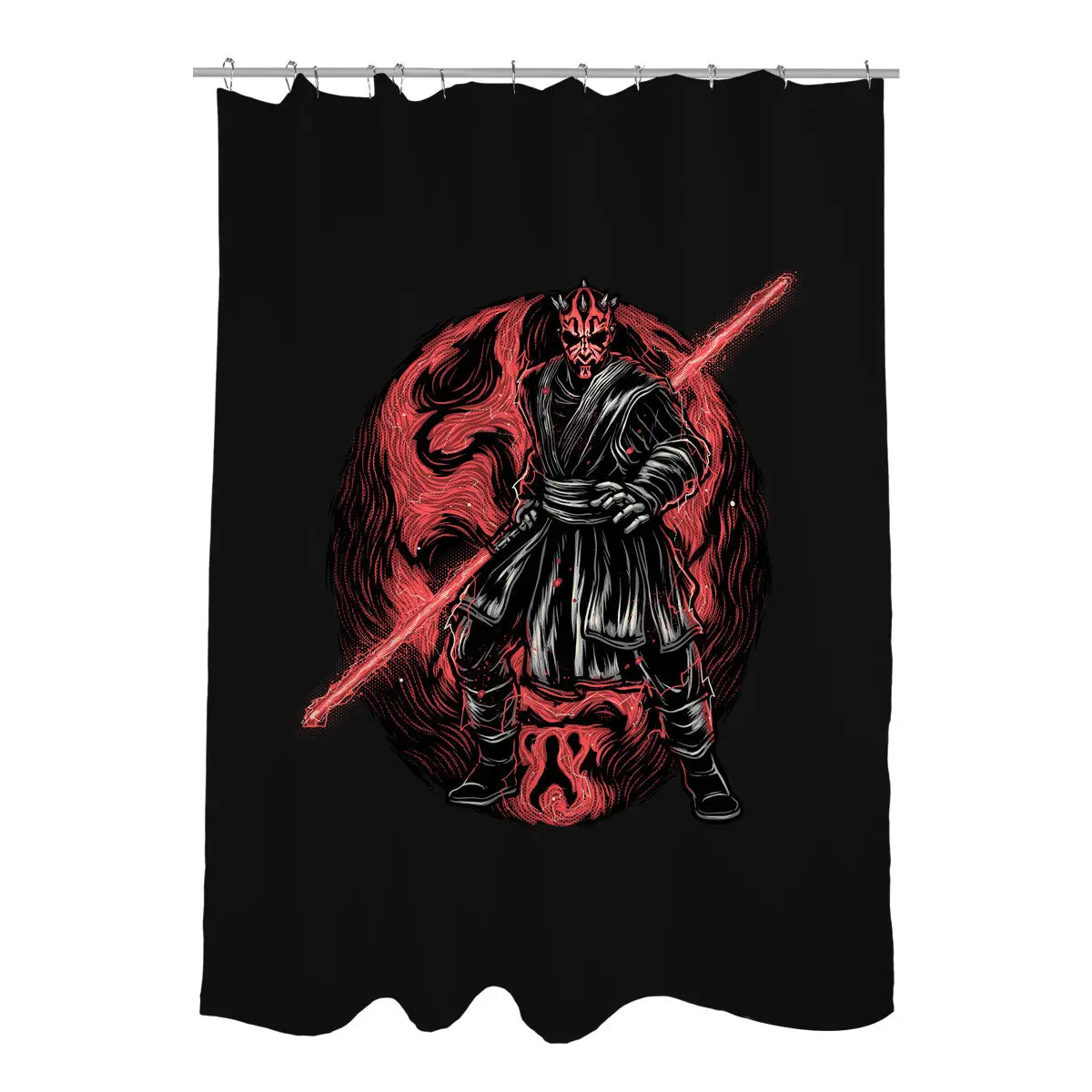 Red Is The Color Of Vengeance Shower Curtains