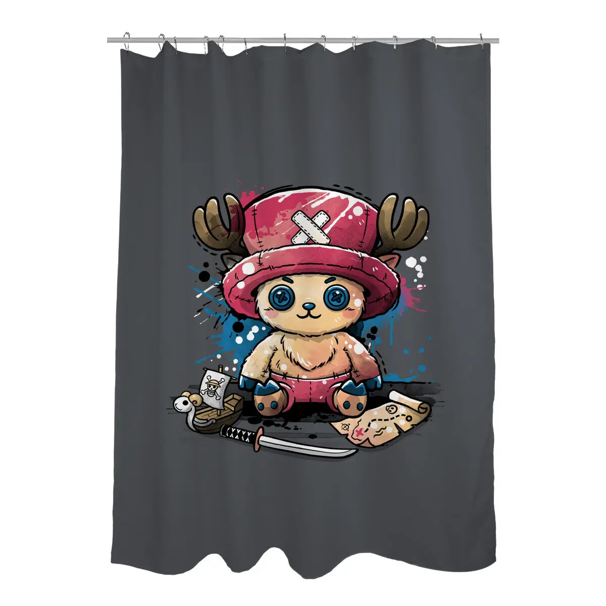 Reindeer Doctor Plush Shower Curtains