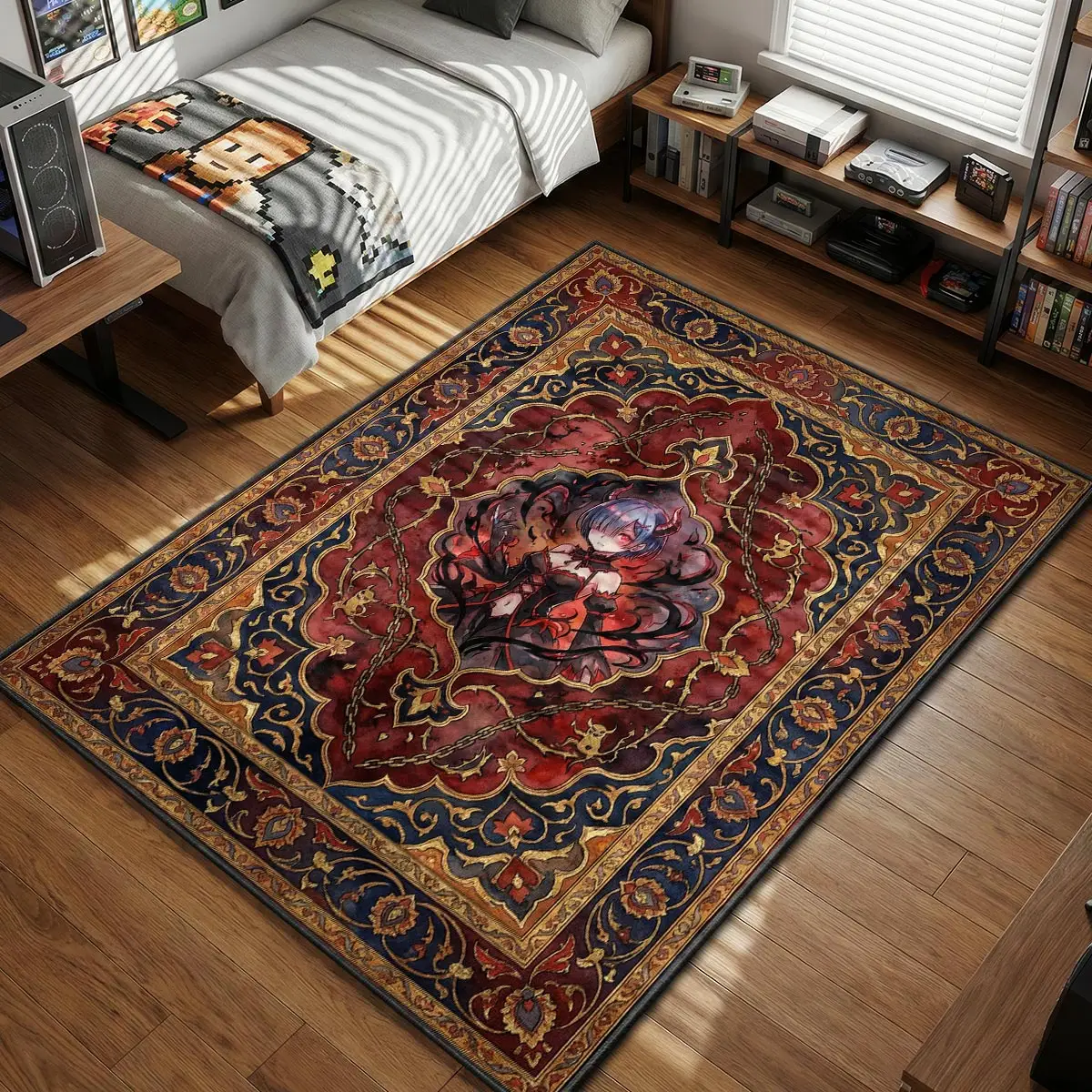 Rem Oni Rage Rug - Re:Zero Chair Mat