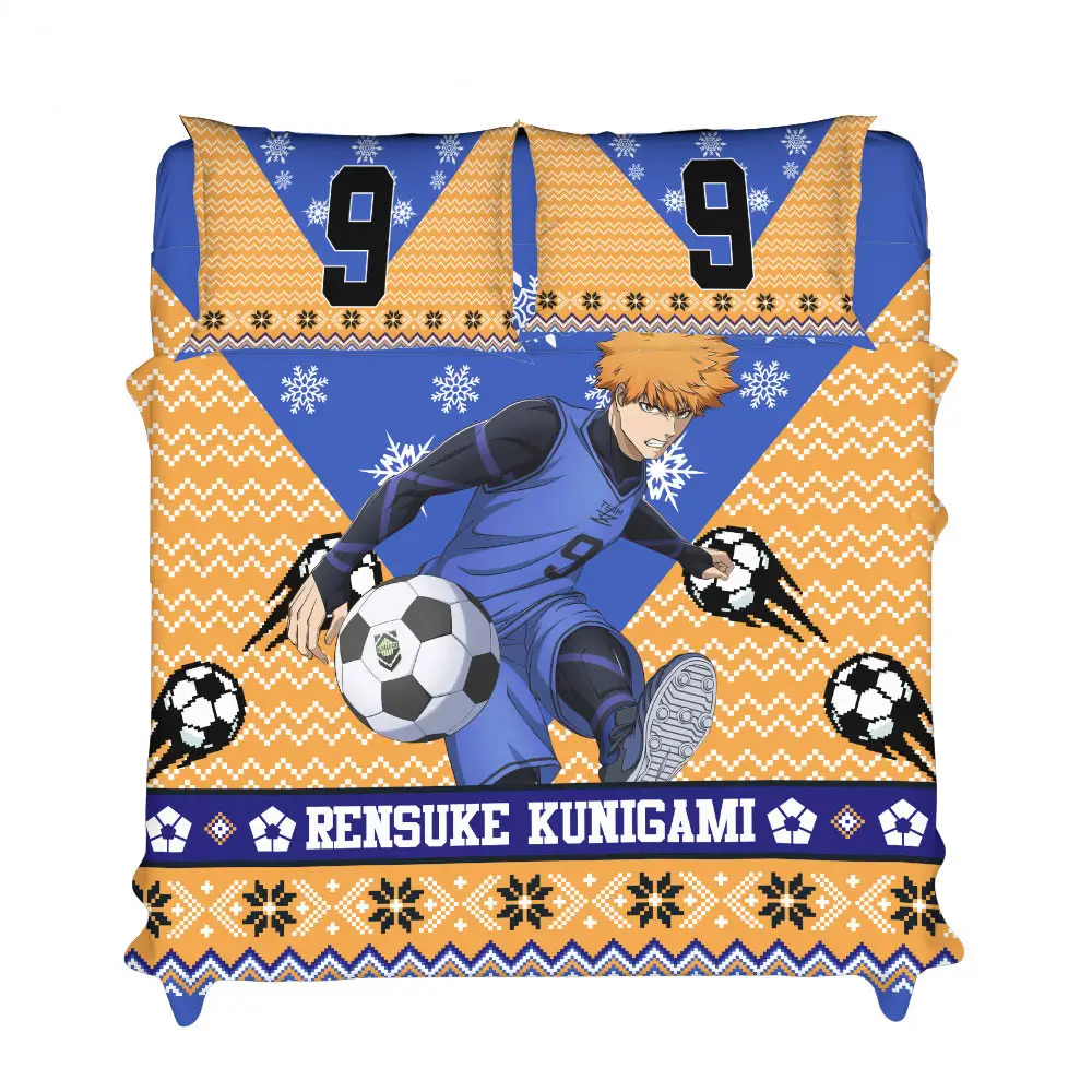 Rensuke Kunigami Xmas Bedding Set Bed Room Home Decor For Anime Fans
