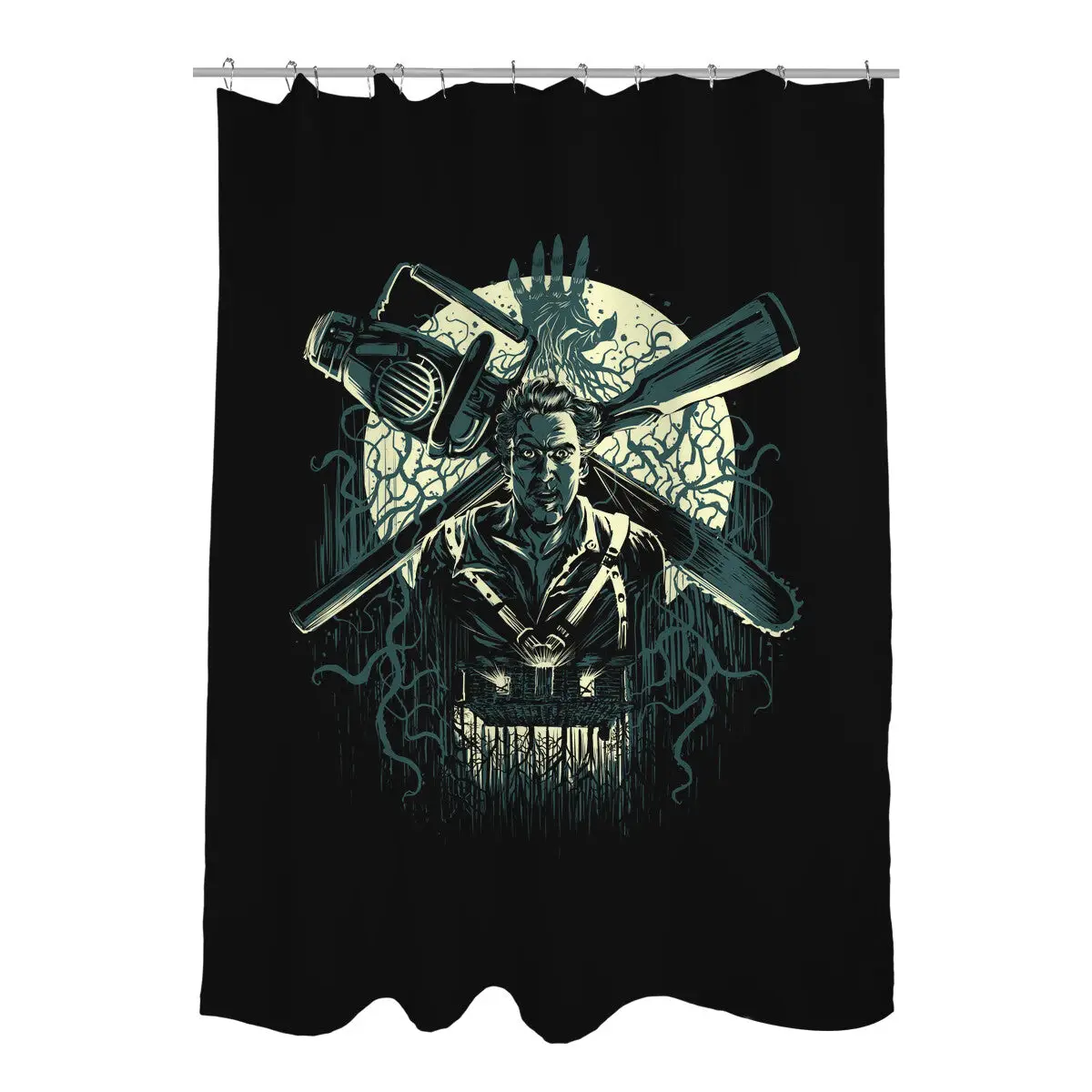 Retro Ash Shower Curtains