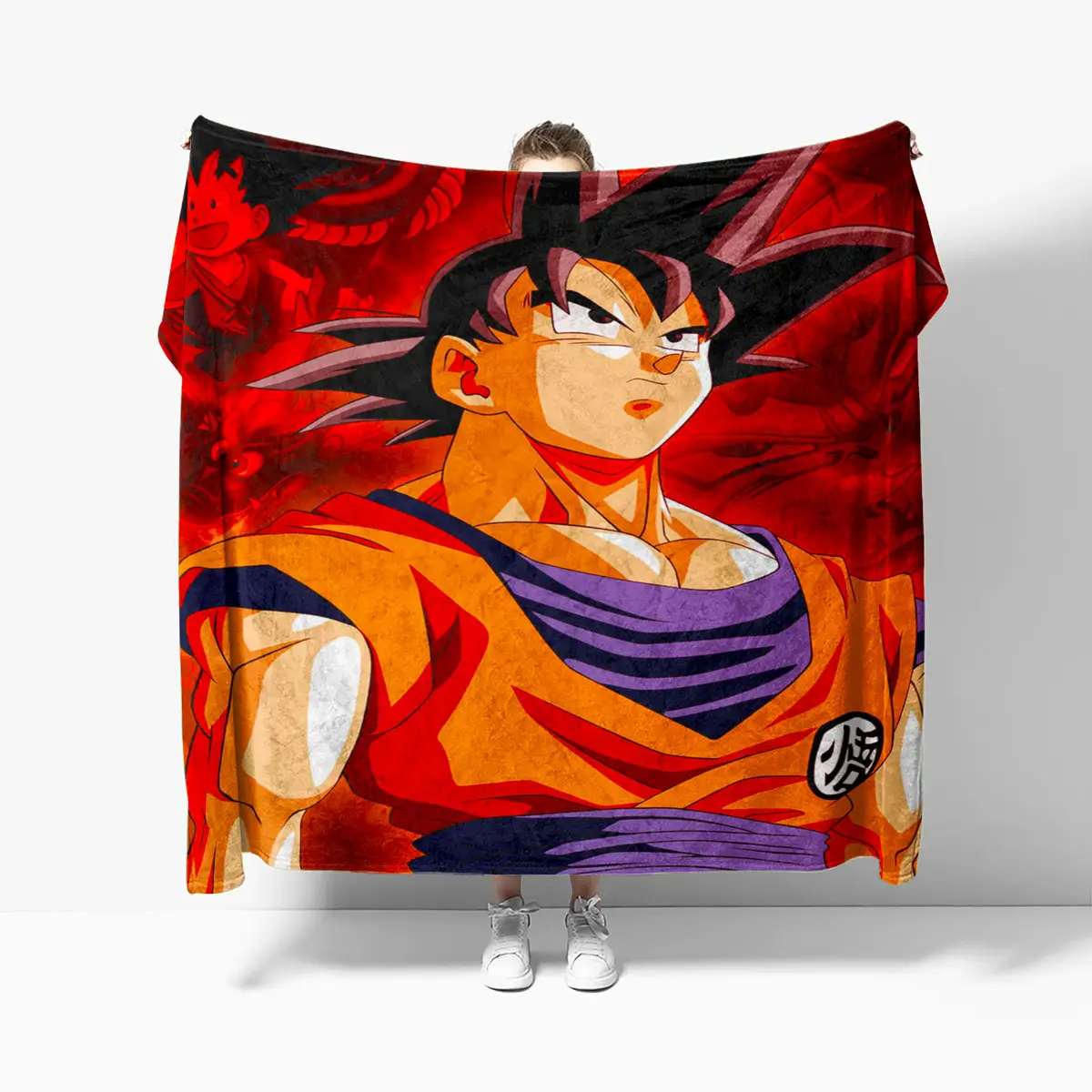 Retro Son Goku Dragon Ball Anime Blanket