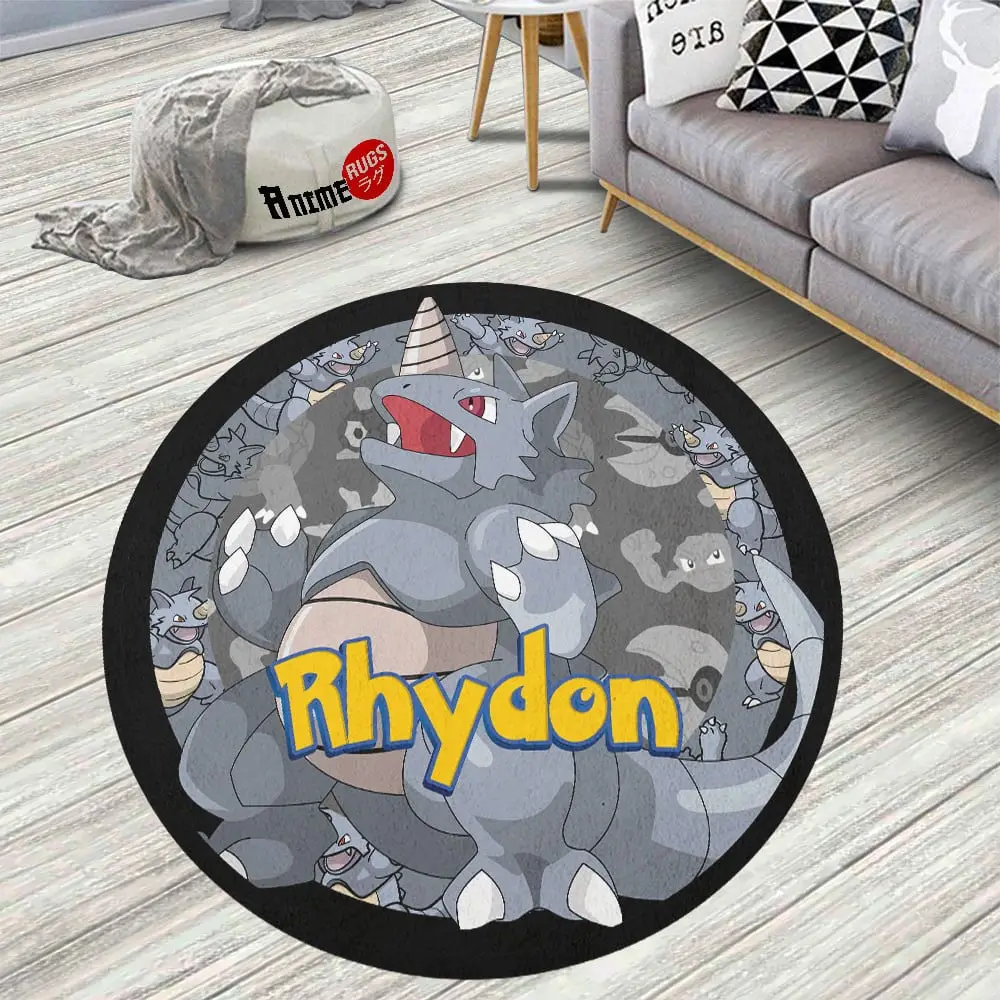 Rhydon Skid-Proof Round Rug