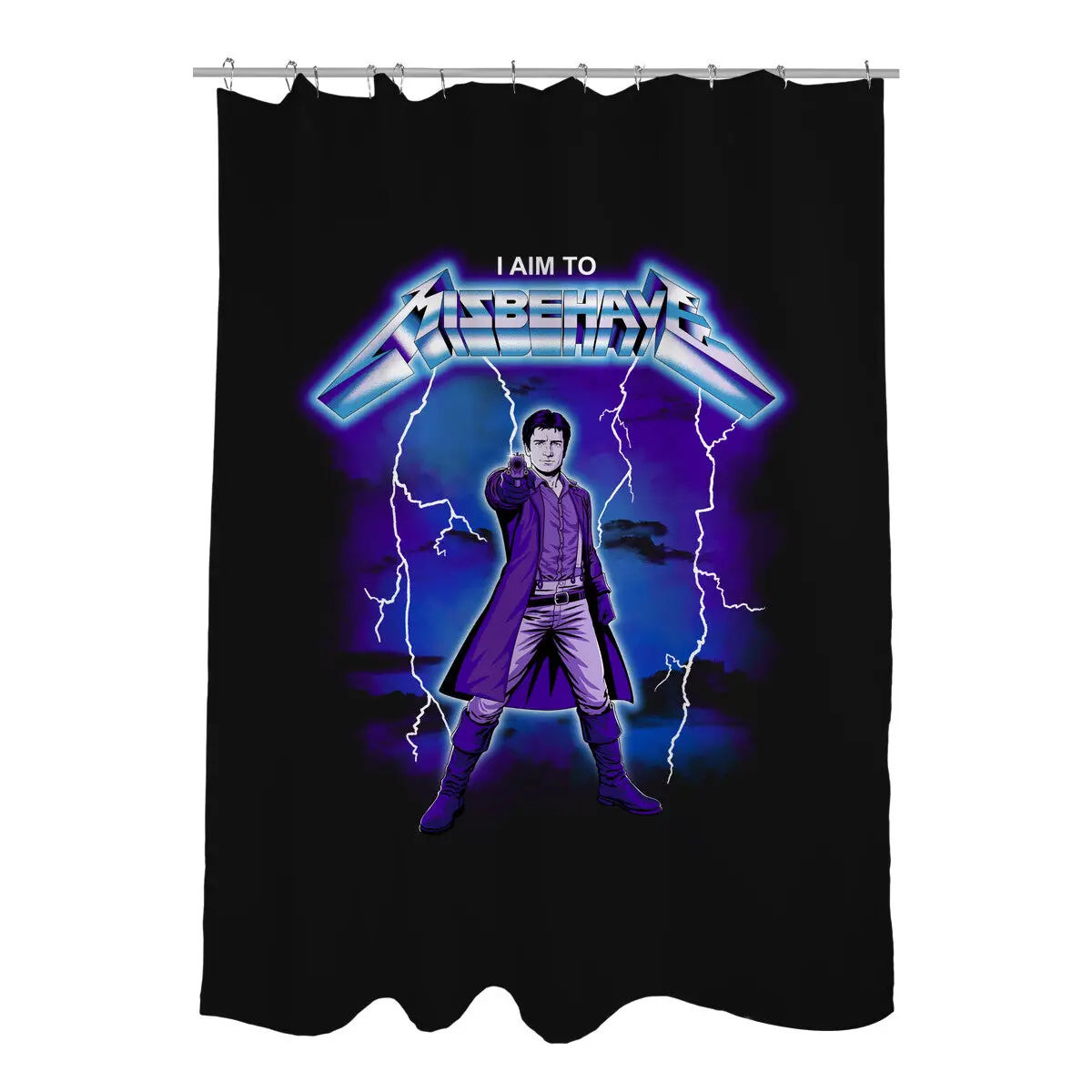 Ride The Firefly Shower Curtains