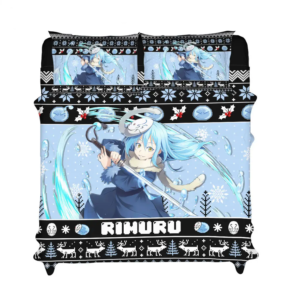 Rimuru Tempest Xmas Bedding Set Bed Room Home Decor For Anime Fans