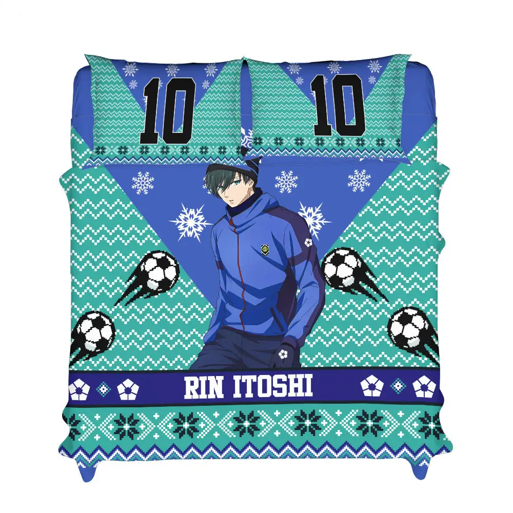 Rin Itoshi Xmas Bedding Set Bed Room Home Decor For Anime Fans