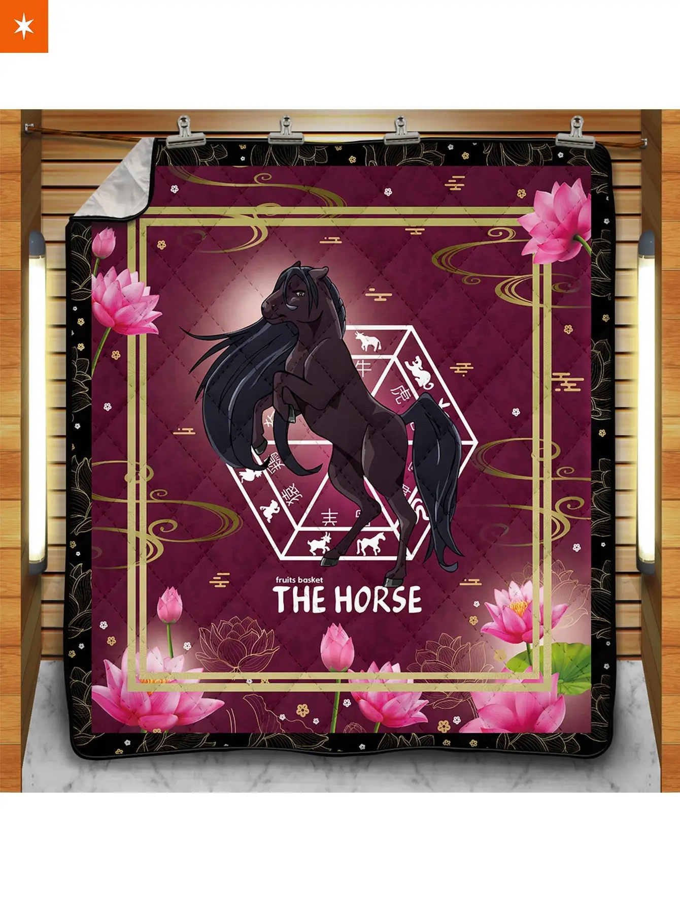 Rin The Horse Quilt Blanket