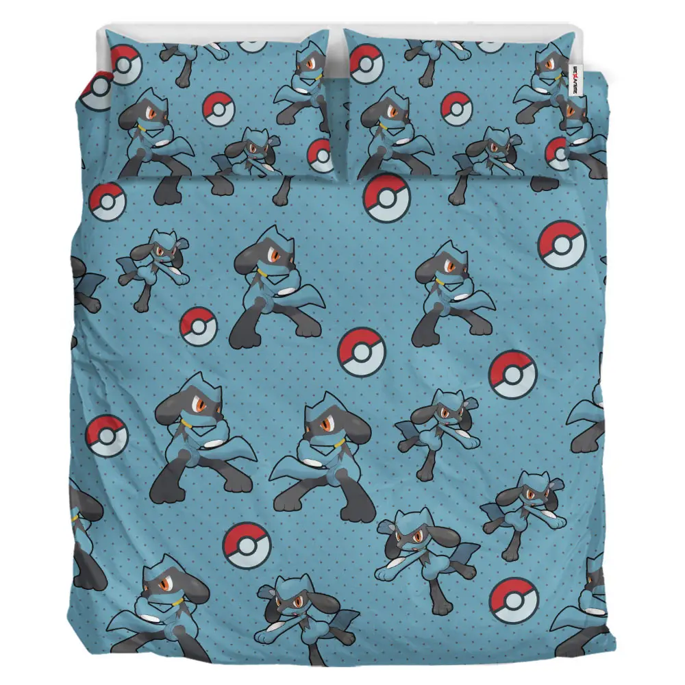 Riolu Custom Anime Bedding Set