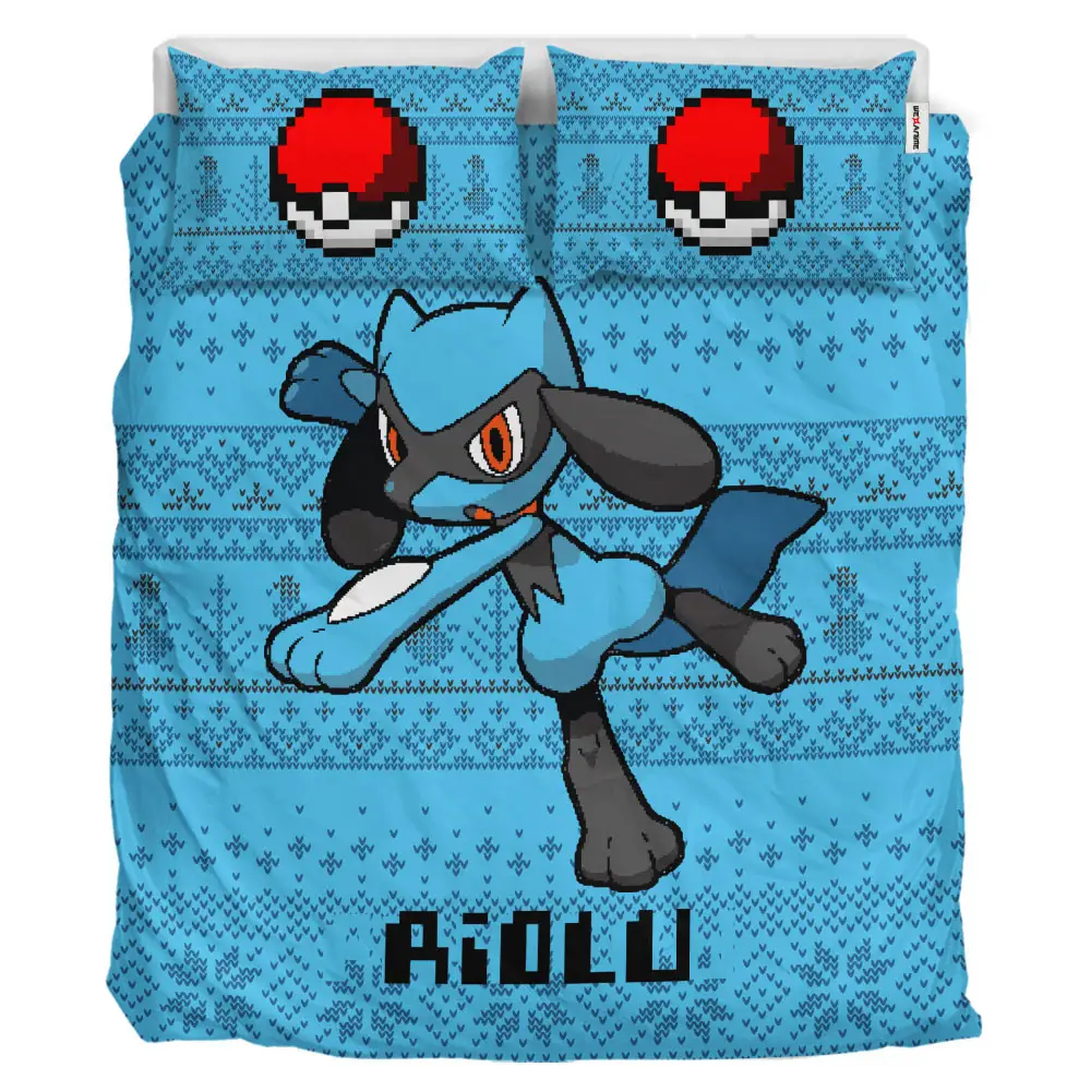 Riolu Xmas Polyester Duvet Cover Set