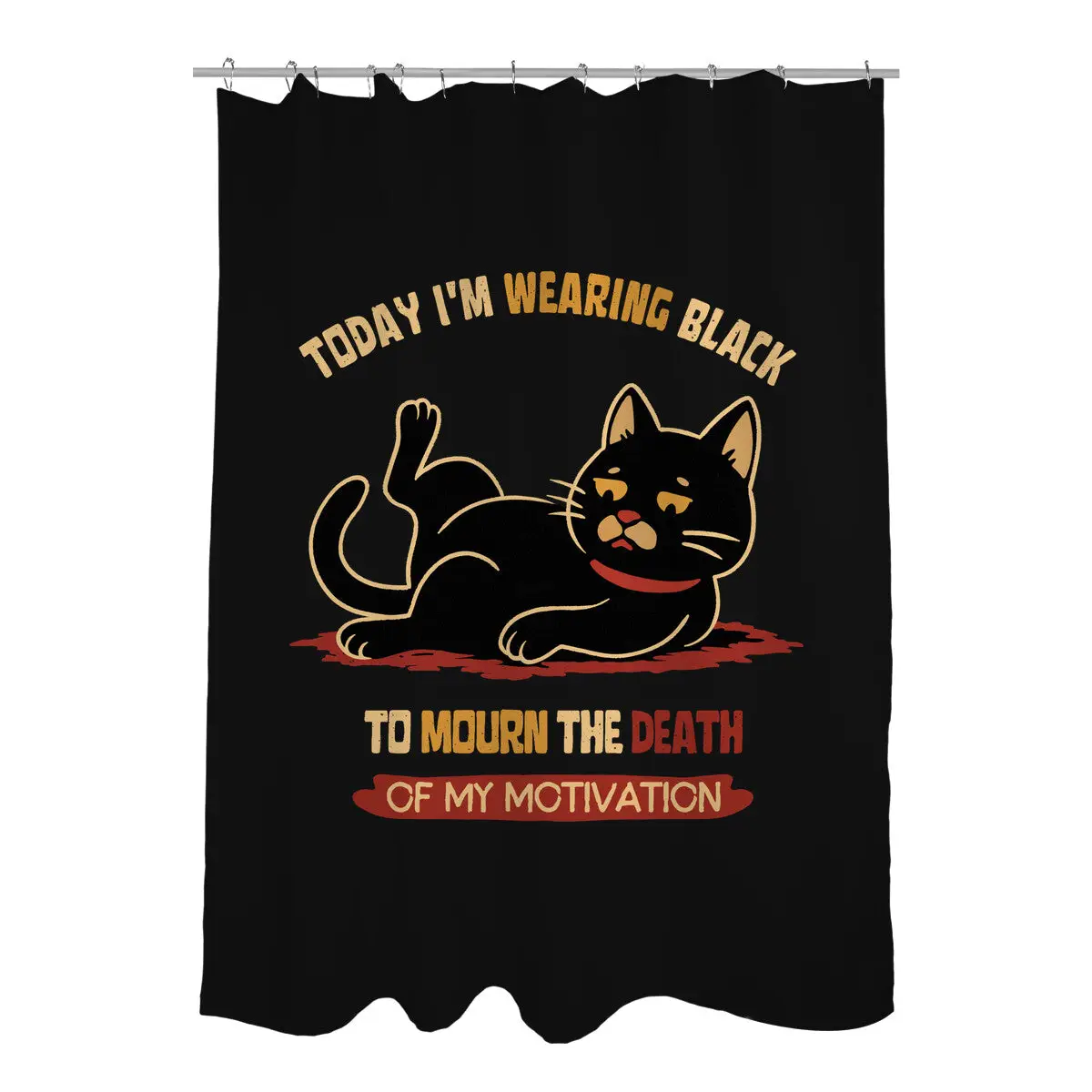 RIP Motivation Shower Curtains