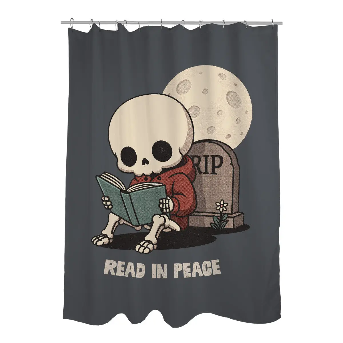 RIP Read In Peace Shower Curtains