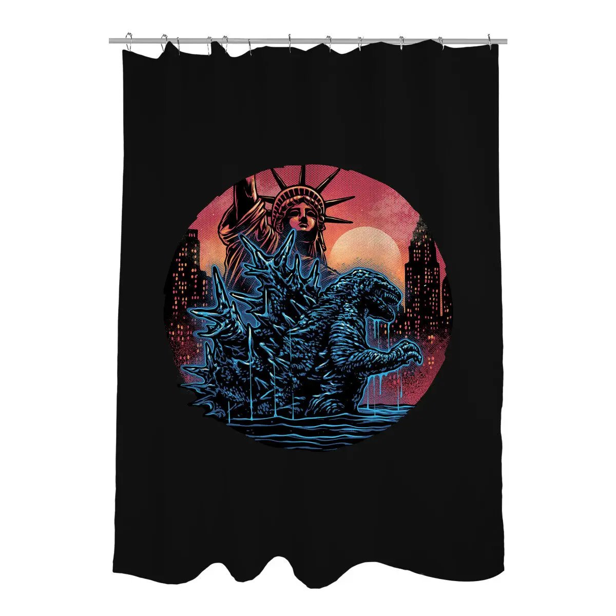Rise Of The Radioactive Beast Shower Curtains