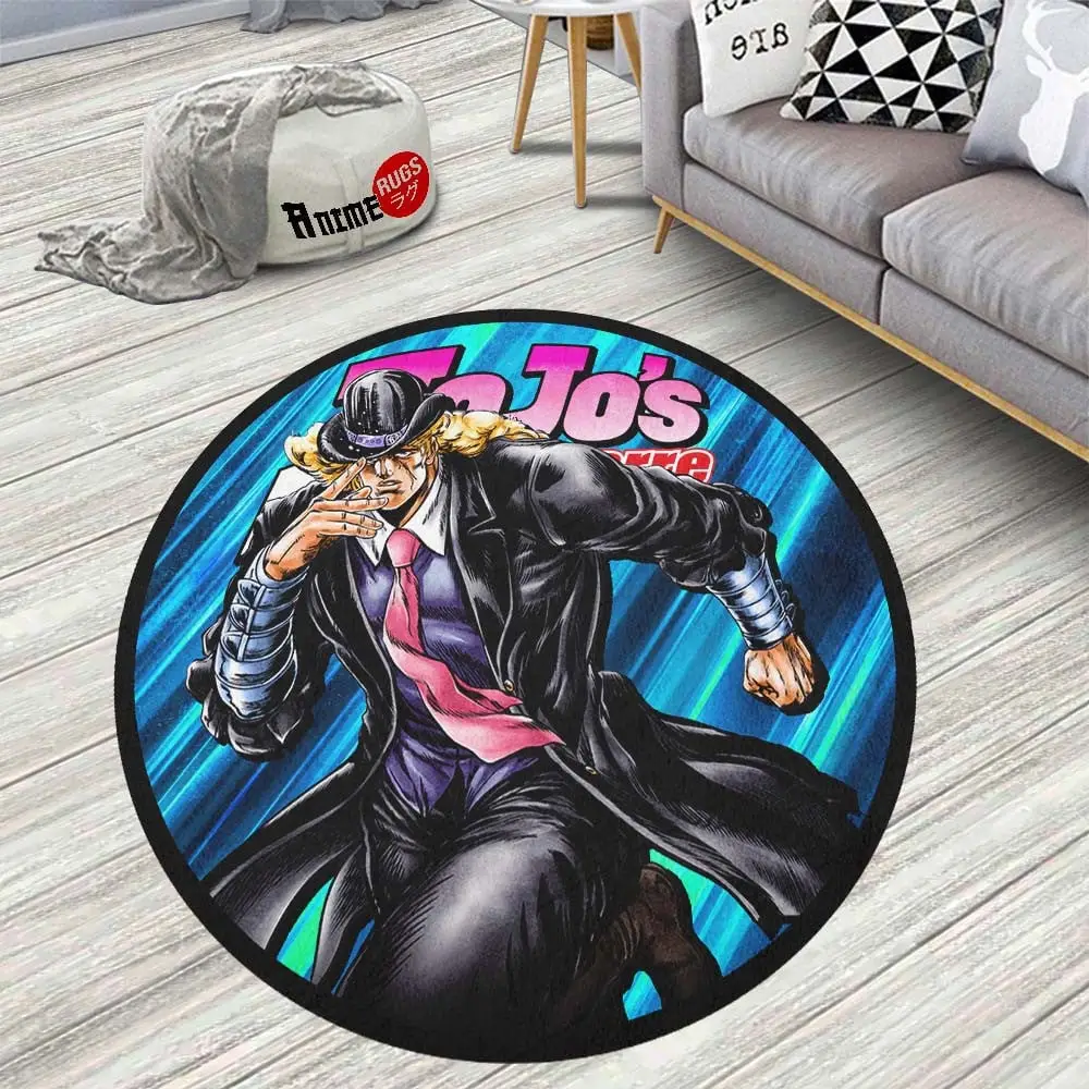 Robert E. O Speedwagon Round Rug Custom Jojo's Bizarre Adventure