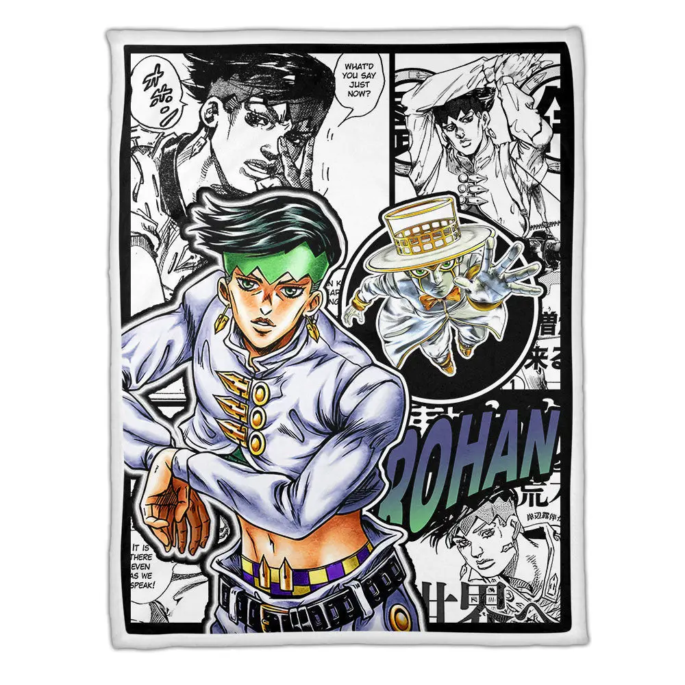 Rohan Kishibe Blanket Custom JJBA Anime