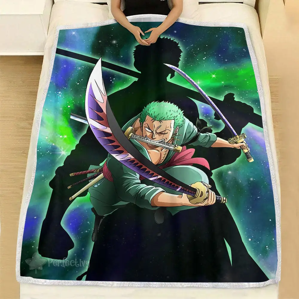 Roronoa Zoro Blanket Galaxy Anime Room