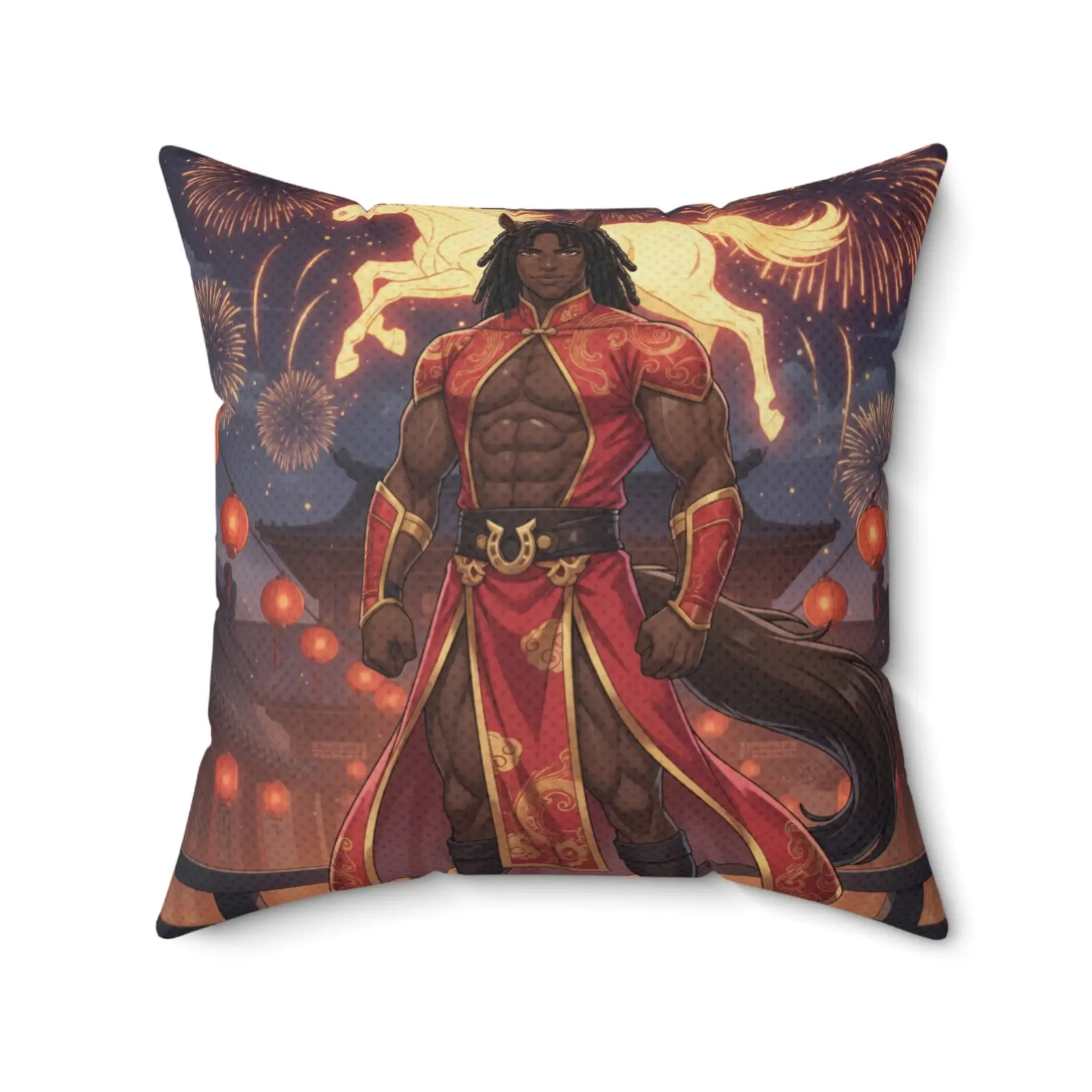 RYO Anime Square Cushion Zodiac Horse Icon