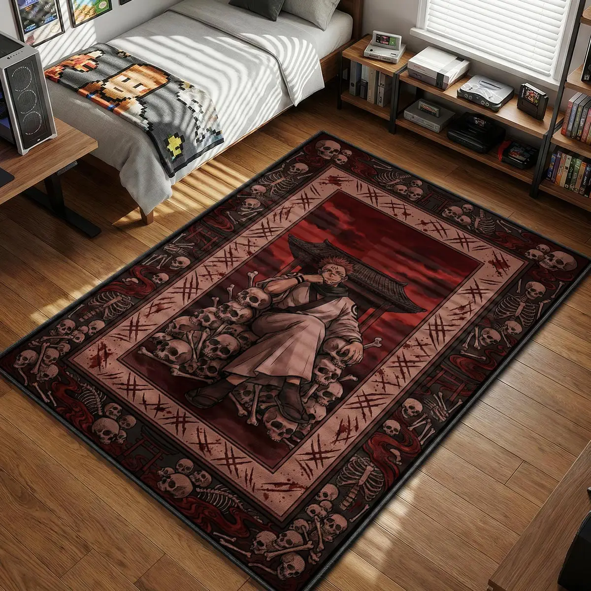 Ryomen Sukuna Malevolent Shrine Rug - Jujutsu Kaisen Chair Mat