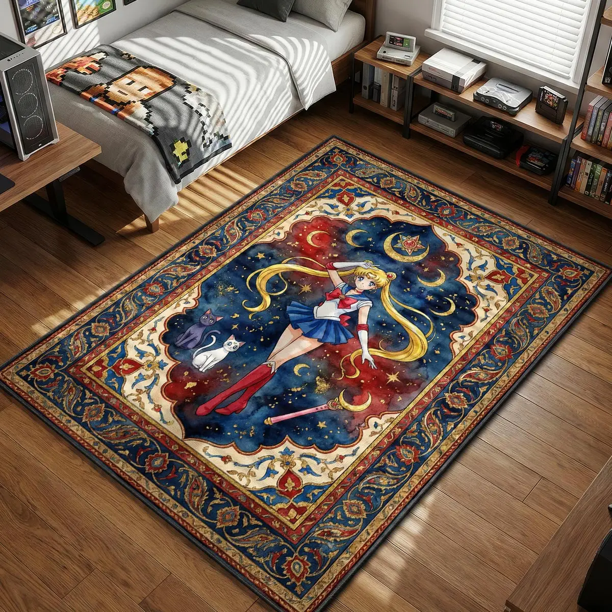 Sailor Moon Celestial Portrait Rug - Sailor Moon Chair Mat