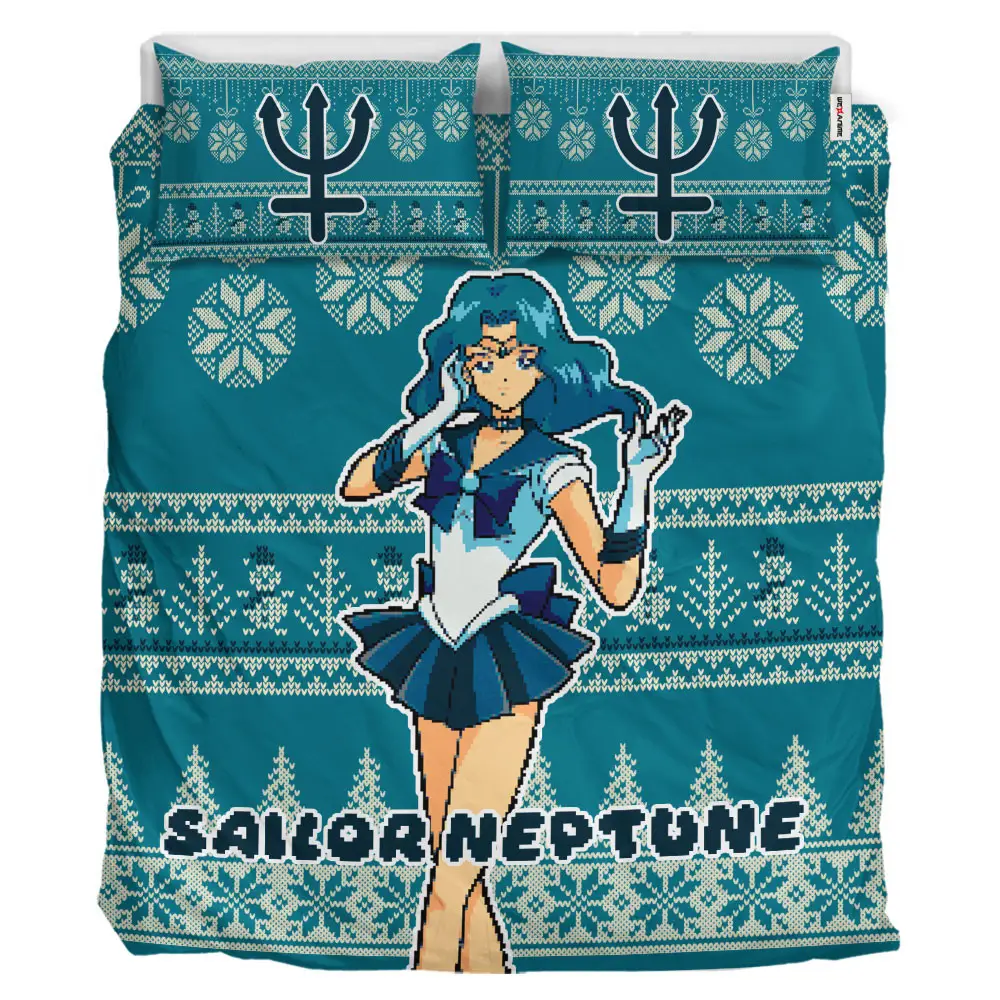 Sailor Neptune Xmas Polyester Duvet Cover Set