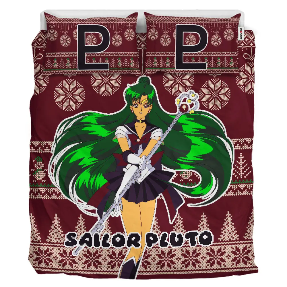 Sailor Pluto Xmas Personalized Polyester Duvet Cover Set