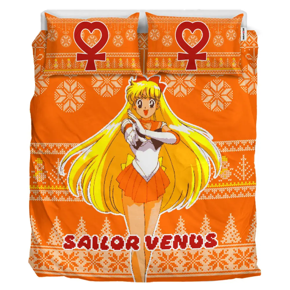 Sailor Venus Xmas Polyester Duvet Cover Set