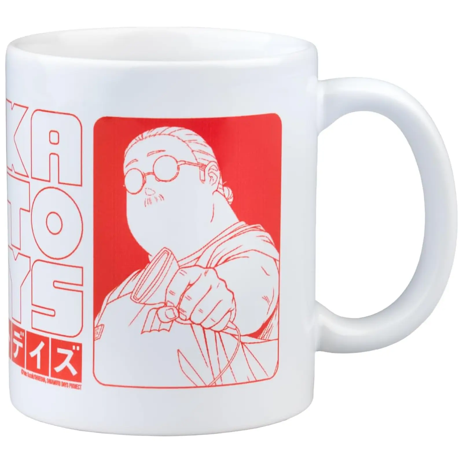 Sakamoto Days 350ml Red & White Ceramic Mug