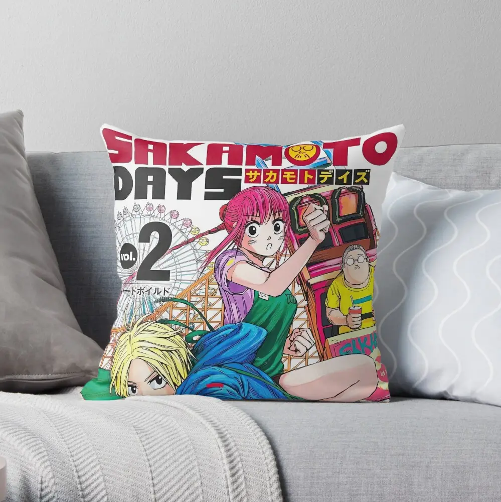 Sakamoto Days Lushaotang Throw Pillow