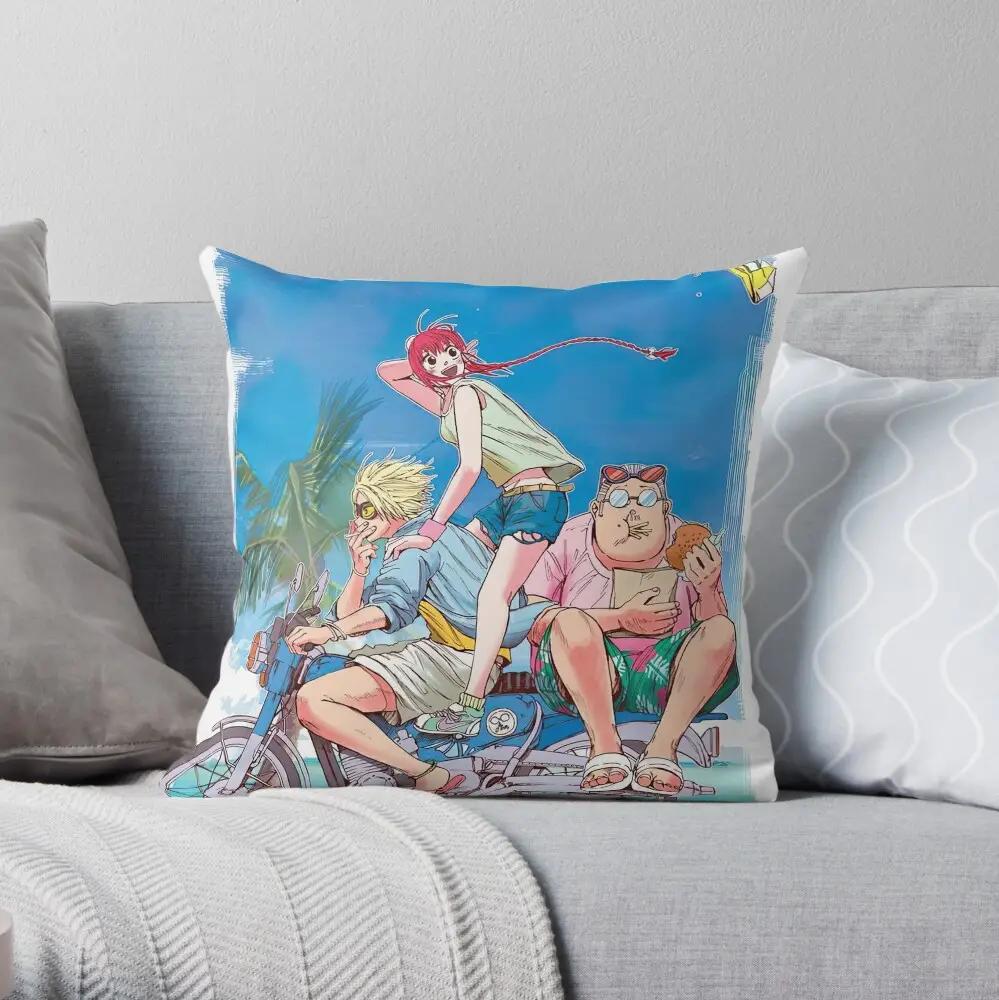 Sakamoto Days Summer Sea Throw Pillow